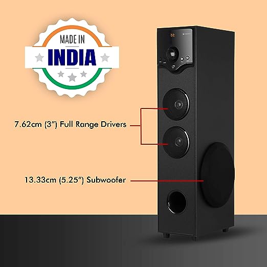 ZEBRONICS ZEB-BT460 RUF Subwoofer with Bluetooth Supporting, USB, FM, AUX and Remote Control (Black) ZEBRONICS ZEB-BT460 RUF Subwoofer with Bluetooth Supporting, USB, FM, AUX and Remote Control (Black)